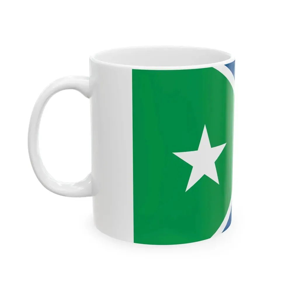 Flag of Cedar Rapids Iowa (United States) White Coffee Mug - Go Mug Yourself