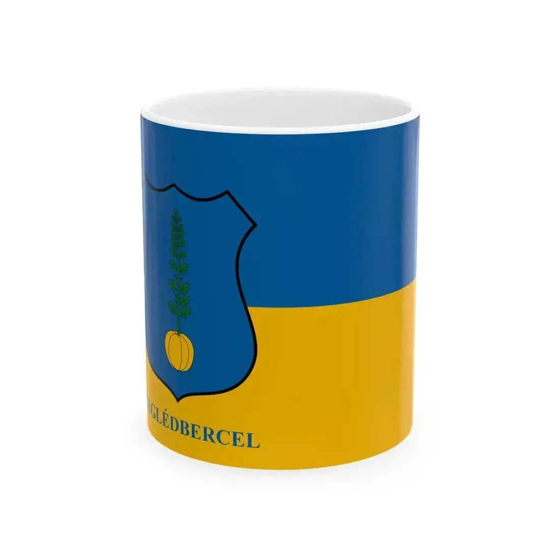 Flag of Cegledbercel (Hungary) White Coffee Mug 11oz - Go Mug Yourself