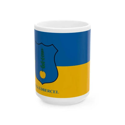 Flag of Cegledbercel (Hungary) White Coffee Mug 15oz - Go Mug Yourself