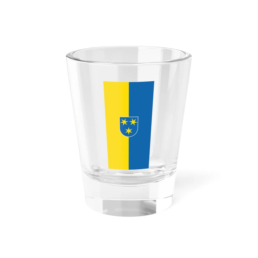 Flag of Celje vertical (Slovenia) Shot Glass 1.5oz 1.5oz - Go Mug Yourself