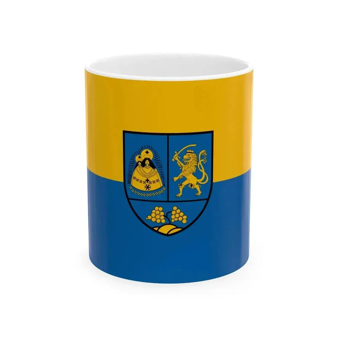 Flag of Celldomolk (Hungary) White Coffee Mug 11oz - Go Mug Yourself