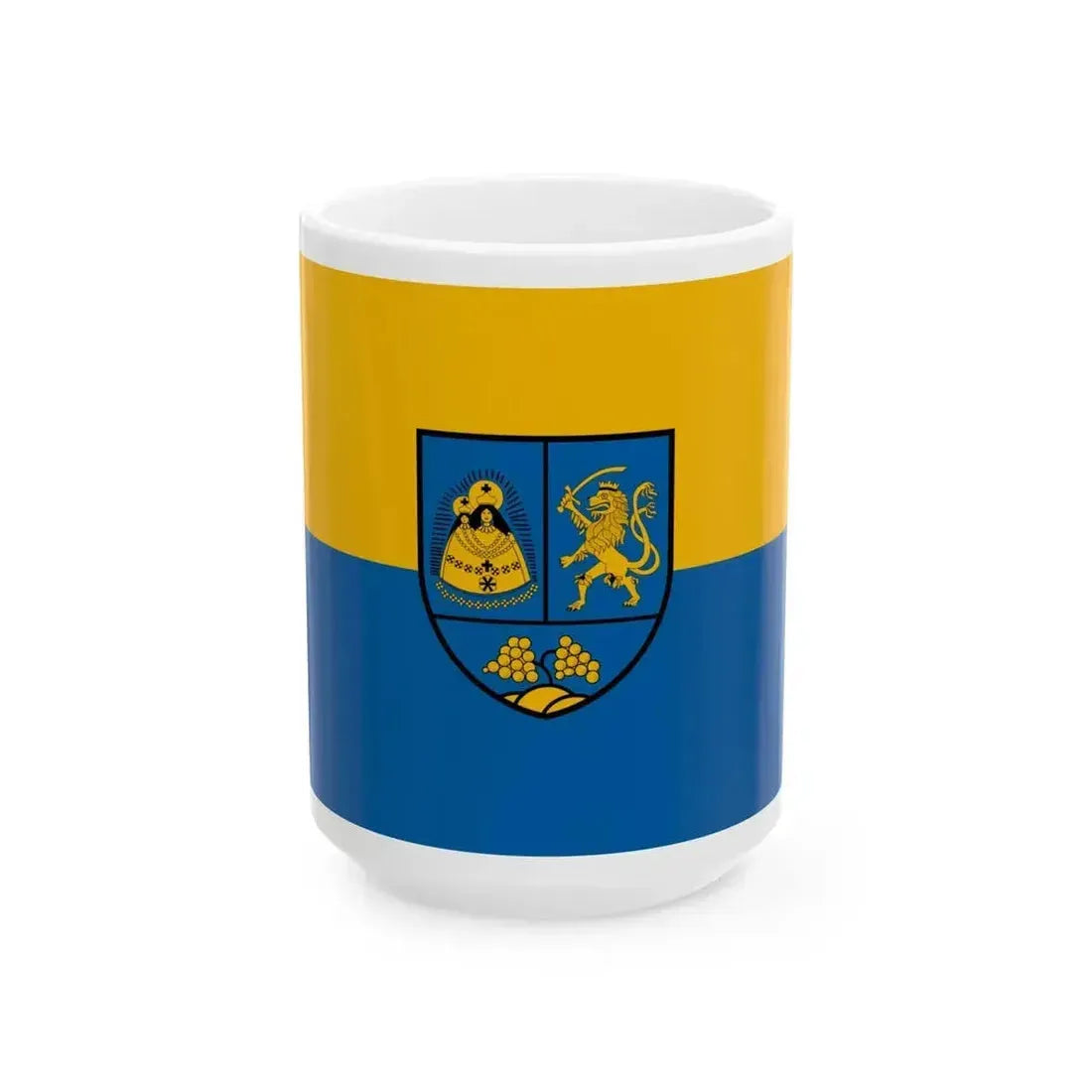 Flag of Celldomolk (Hungary) White Coffee Mug 15oz - Go Mug Yourself