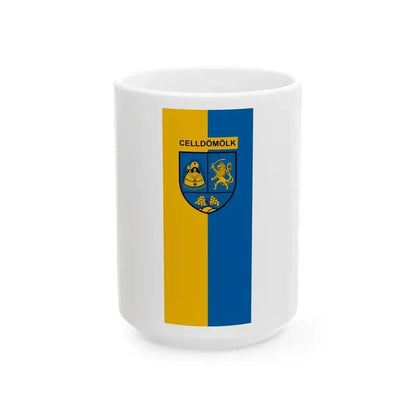Flag of Celldomolk variant (Hungary) White Coffee Mug 15oz - Go Mug Yourself