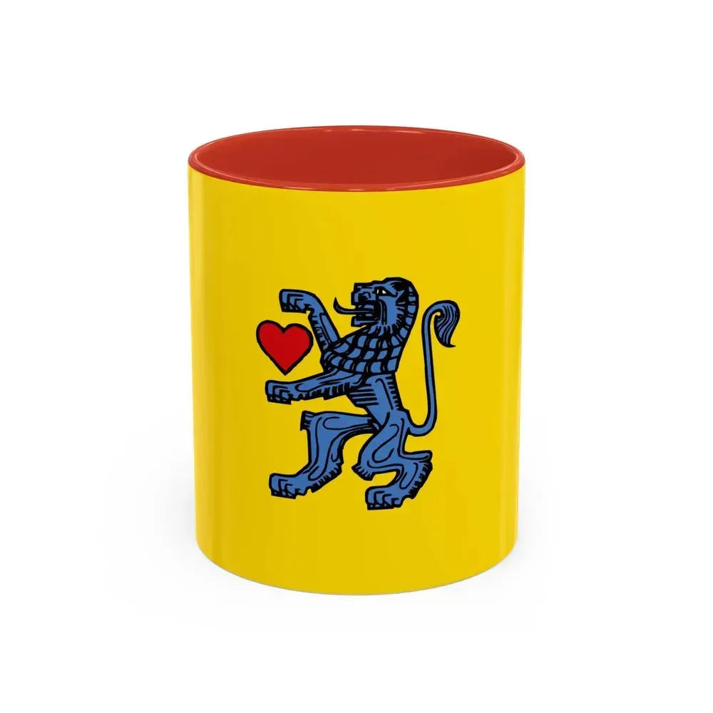 Flag of Celle Germany - Accent Coffee Mug 11oz Red - Go Mug Yourself