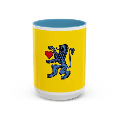 Flag of Celle Germany - Accent Coffee Mug 15oz Light Blue - Go Mug Yourself