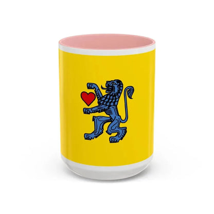 Flag of Celle Germany - Accent Coffee Mug 15oz Pink - Go Mug Yourself