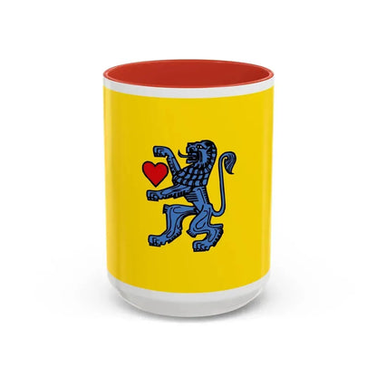 Flag of Celle Germany - Accent Coffee Mug 15oz Red - Go Mug Yourself