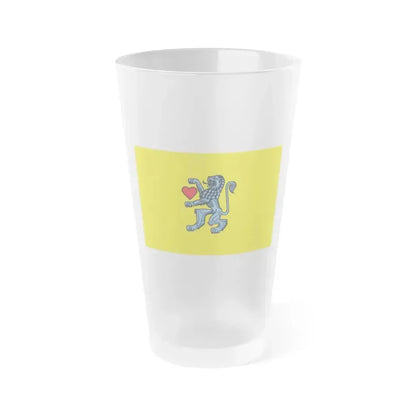 Flag of Celle Germany - Frosted Pint Glass 16oz 16oz Frosted - Go Mug Yourself