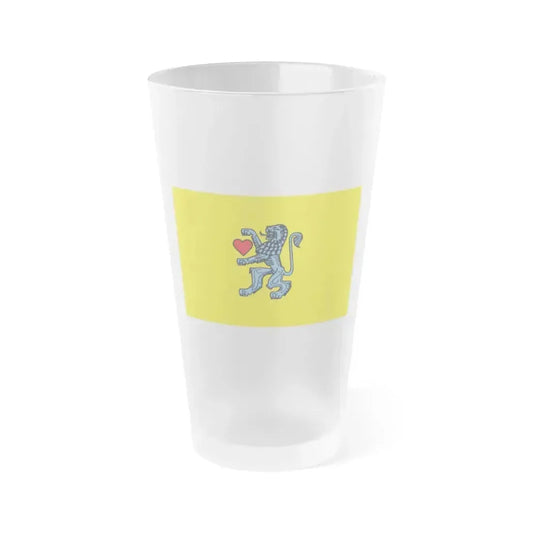 Flag of Celle Germany - Frosted Pint Glass 16oz 16oz Frosted - Go Mug Yourself