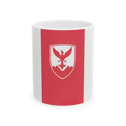 Flag of Centar Municipality North Macedonia (North Macedonia) White Coffee Mug 11oz - Go Mug Yourself