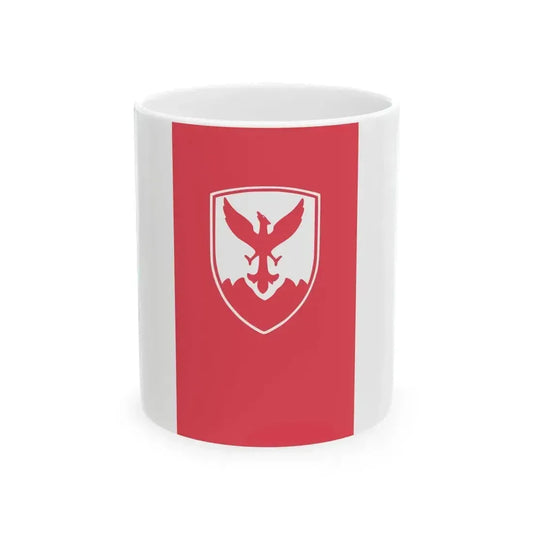 Flag of Centar Municipality North Macedonia (North Macedonia) White Coffee Mug 11oz - Go Mug Yourself