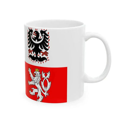 Flag of Central Bohemian Region (Czech Republic) White Coffee Mug - Go Mug Yourself