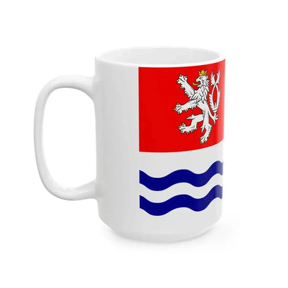Flag of Central Bohemian Region (Czech Republic) White Coffee Mug - Go Mug Yourself