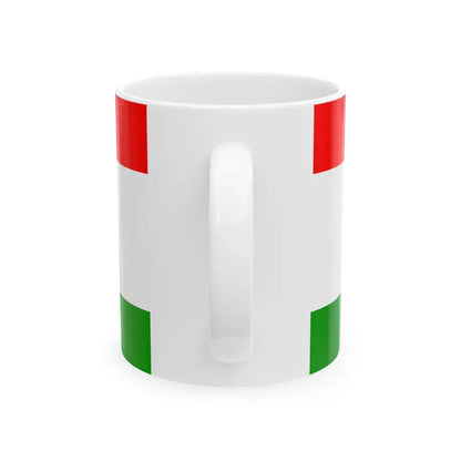Flag of Central Bosnia Canton Bosnia and Herzegovina - White Coffee Mug - Go Mug Yourself