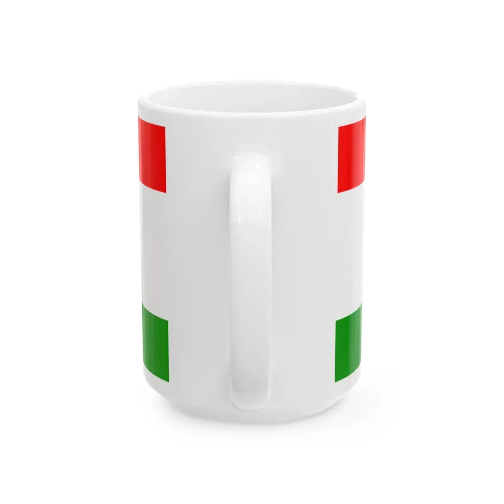 Flag of Central Bosnia Canton Bosnia and Herzegovina - White Coffee Mug - Go Mug Yourself