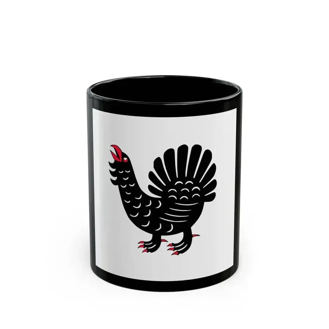 Flag of Central Finland Finland - Black Coffee Mug 11oz - Go Mug Yourself