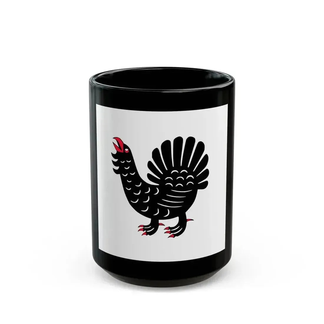 Flag of Central Finland Finland - Black Coffee Mug 15oz - Go Mug Yourself