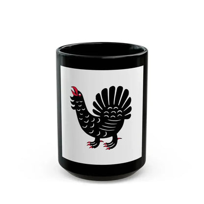 Flag of Central Finland Finland - Black Coffee Mug 15oz - Go Mug Yourself