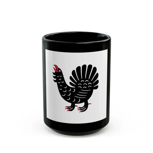 Flag of Central Finland Finland - Black Coffee Mug 15oz - Go Mug Yourself