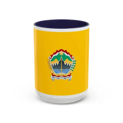 Flag of Central Java Indonesia - Accent Coffee Mug 15oz Navy - Go Mug Yourself