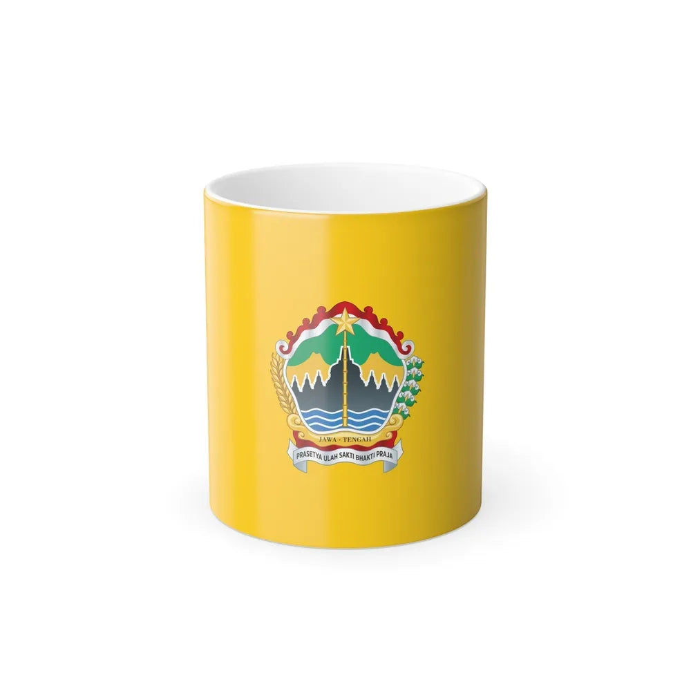 Flag of Central Java Indonesia - Color Changing Coffee Mug-11oz-Go Mug Yourself