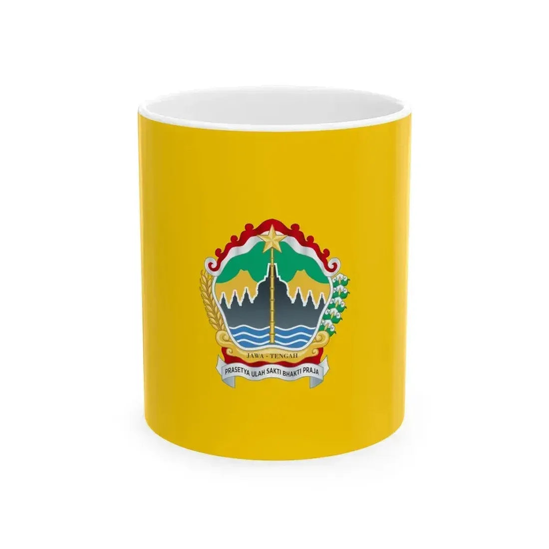 Flag of Central Java Indonesia - White Coffee Mug 11oz - Go Mug Yourself
