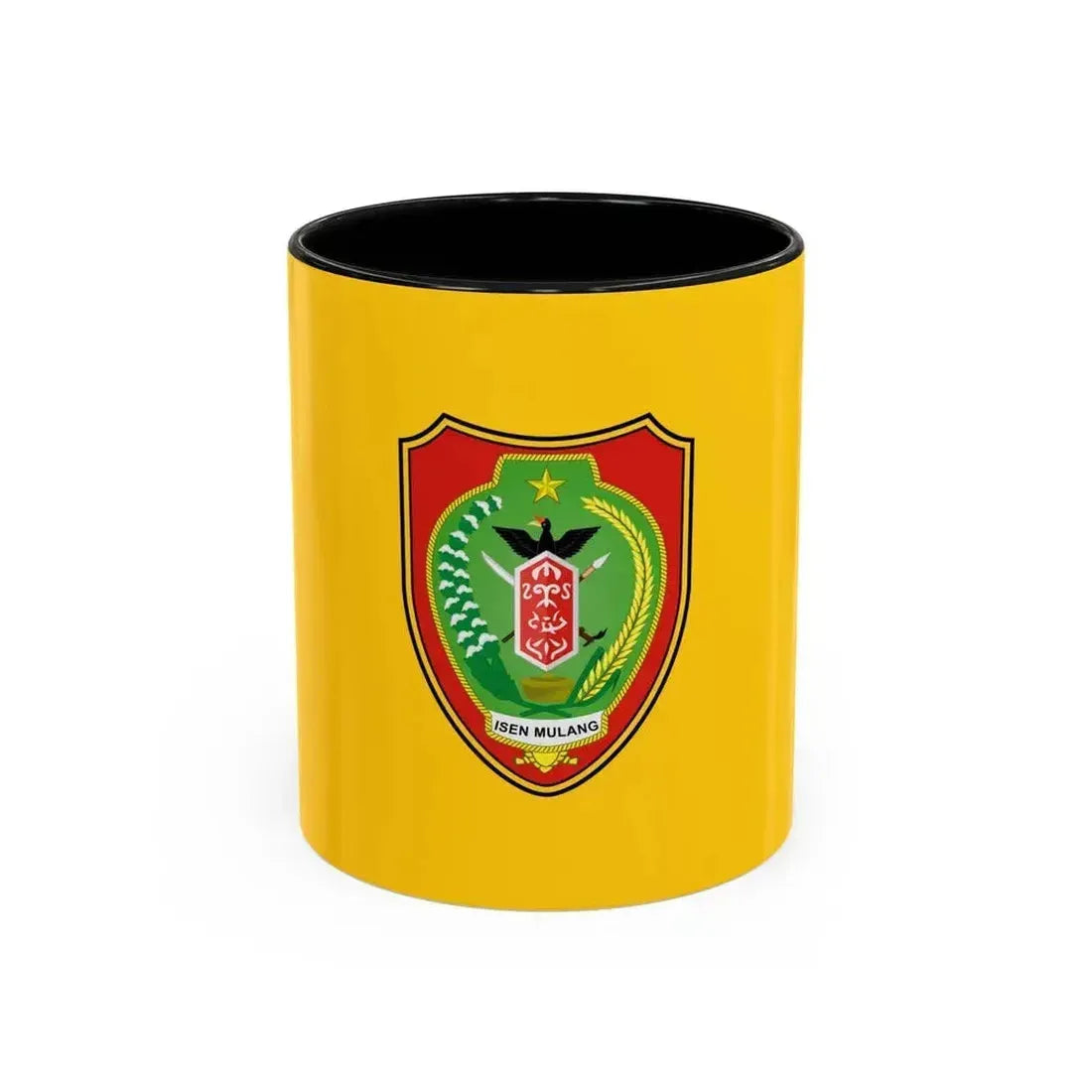 Flag of Central Kalimantan Indonesia - Accent Coffee Mug 11oz Black - Go Mug Yourself