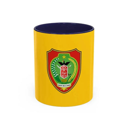 Flag of Central Kalimantan Indonesia - Accent Coffee Mug 11oz Navy - Go Mug Yourself