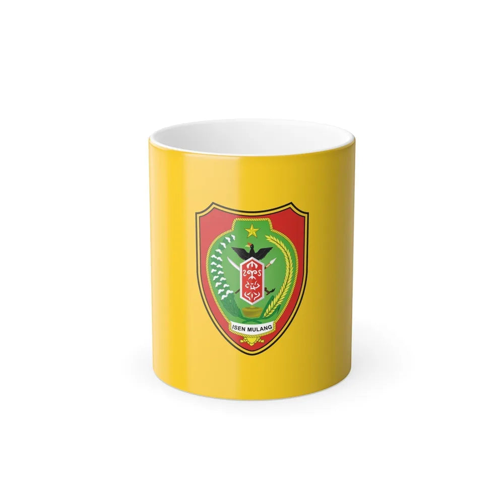 Flag of Central Kalimantan Indonesia - Color Changing Coffee Mug-11oz-Go Mug Yourself