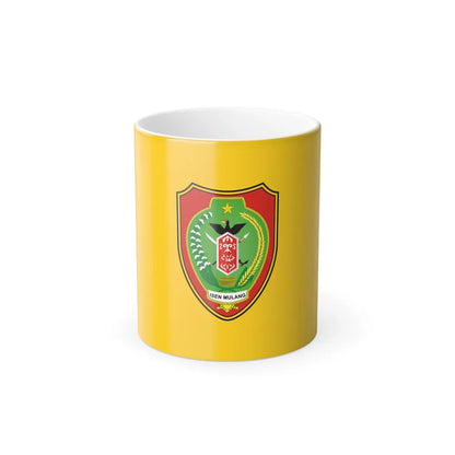 Flag of Central Kalimantan Indonesia - Color Changing Coffee Mug-11oz-Go Mug Yourself