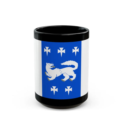 Flag of Central Ostrobothnia Finland - Black Coffee Mug-15oz-Go Mug Yourself