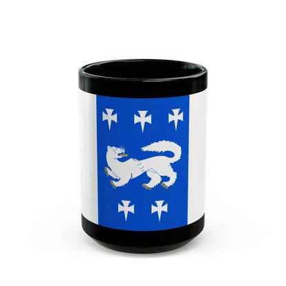 Flag of Central Ostrobothnia Finland - Black Coffee Mug 15oz - Go Mug Yourself