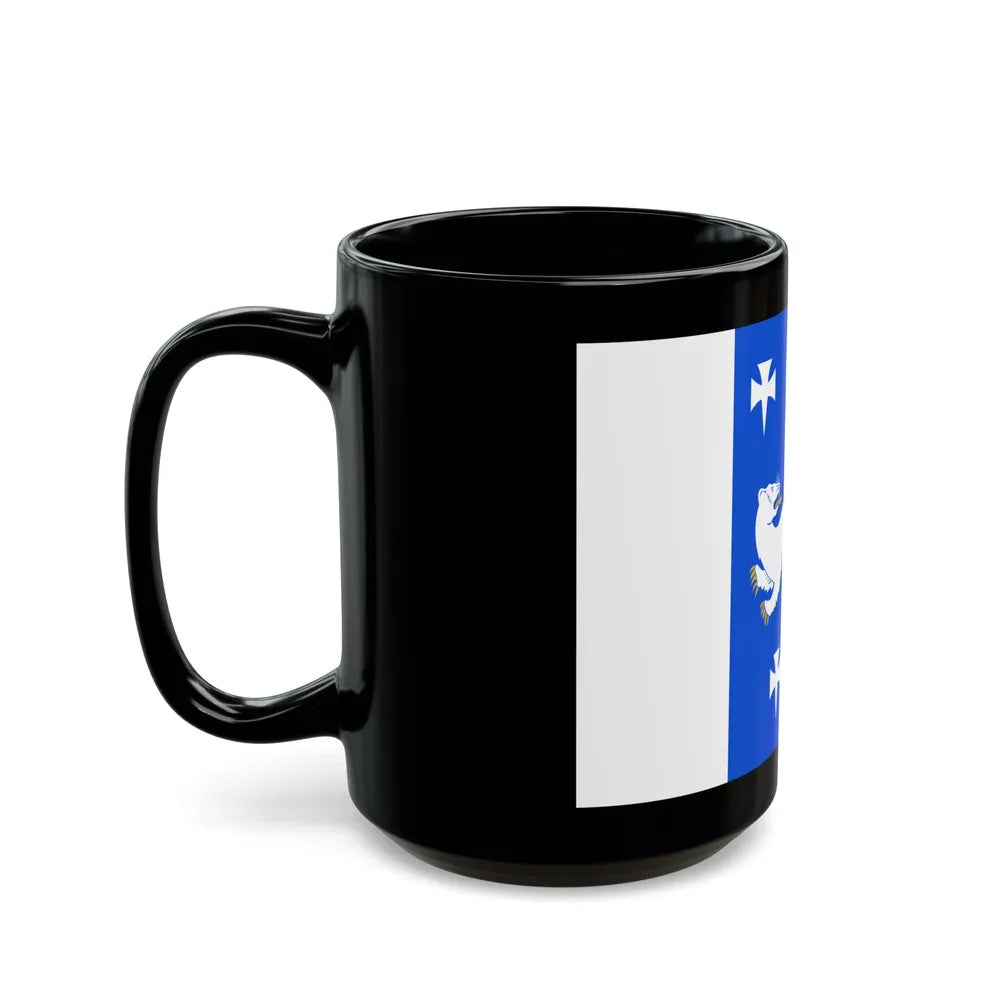 Flag of Central Ostrobothnia Finland - Black Coffee Mug-Go Mug Yourself