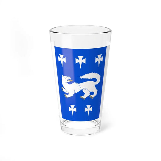 Flag of Central Ostrobothnia Finland - Pint Glass 16oz-16oz-Go Mug Yourself