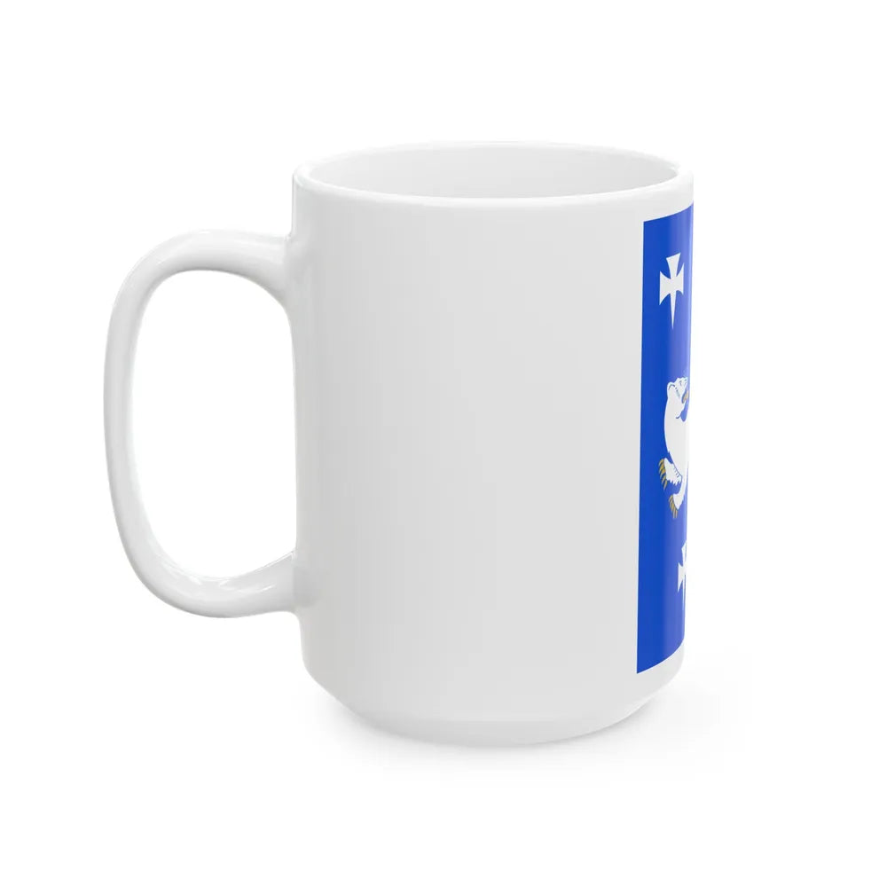 Flag of Central Ostrobothnia Finland - White Coffee Mug-Go Mug Yourself