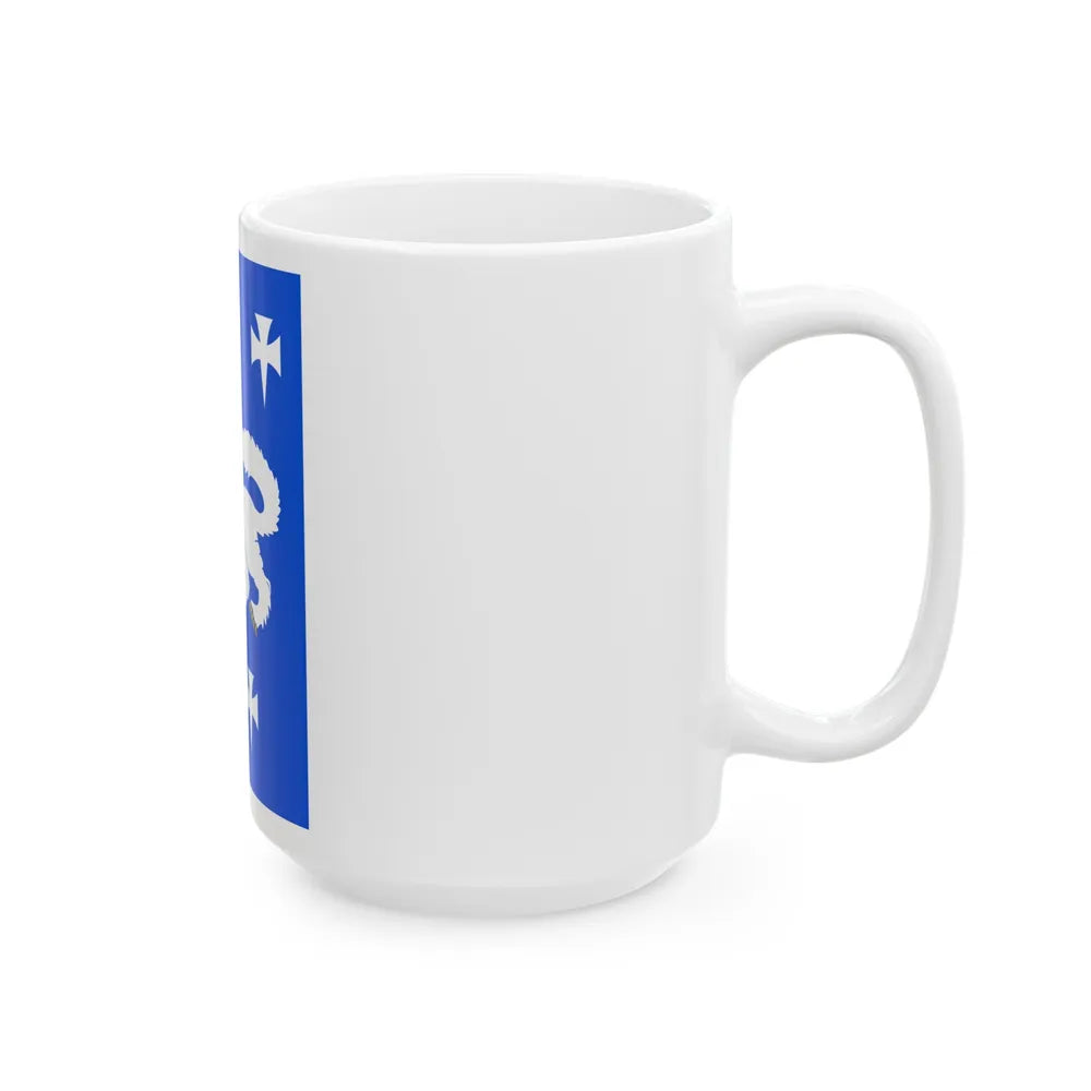 Flag of Central Ostrobothnia Finland - White Coffee Mug-Go Mug Yourself