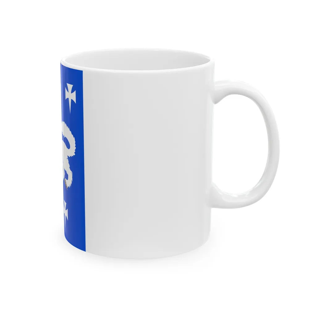 Flag of Central Ostrobothnia Finland - White Coffee Mug-Go Mug Yourself