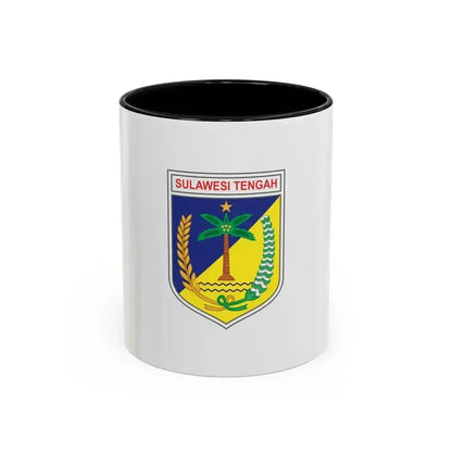 Flag of Central Sulawesi Indonesia - Accent Coffee Mug 11oz Black - Go Mug Yourself