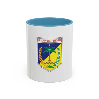 Flag of Central Sulawesi Indonesia - Accent Coffee Mug 11oz Light Blue - Go Mug Yourself