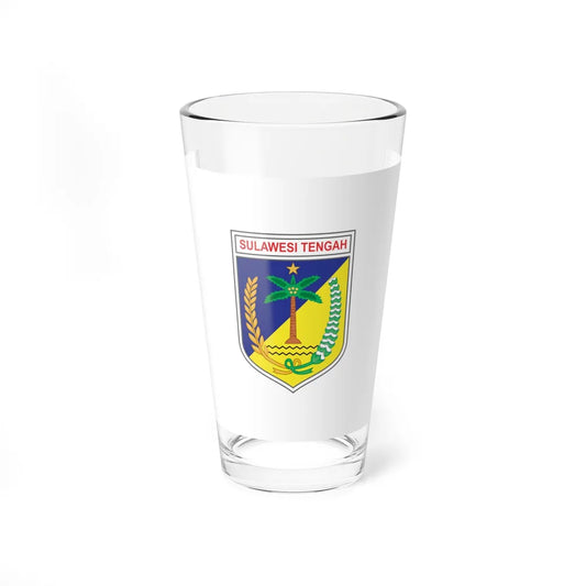 Flag of Central Sulawesi Indonesia - Pint Glass 16oz-16oz-Go Mug Yourself