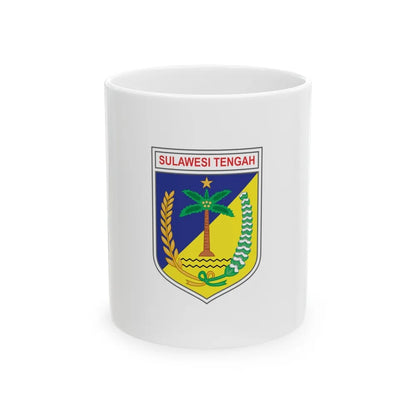 Flag of Central Sulawesi Indonesia - White Coffee Mug-11oz-Go Mug Yourself