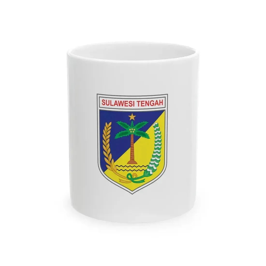 Flag of Central Sulawesi Indonesia - White Coffee Mug 11oz - Go Mug Yourself