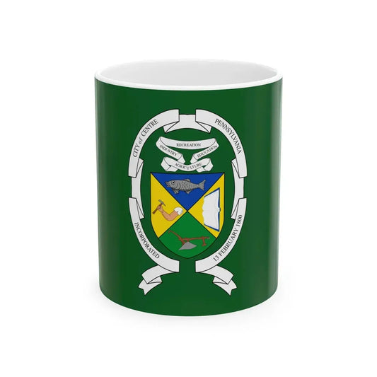 Flag of Centre County Pennsylvania (United States) White Coffee Mug 11oz - Go Mug Yourself