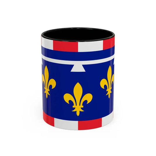 Flag of Centre Val de Loire France 2 - Accent Coffee Mug 11oz Black - Go Mug Yourself