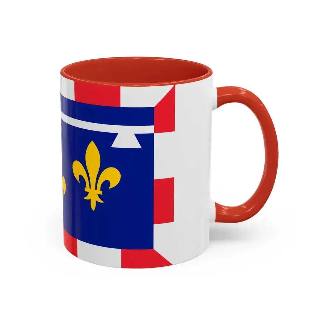 Flag of Centre Val de Loire France 2 - Accent Coffee Mug - Go Mug Yourself