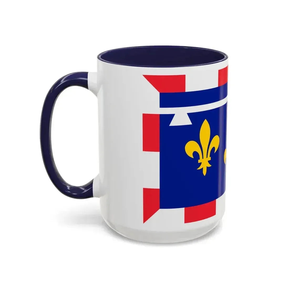 Flag of Centre Val de Loire France 2 - Accent Coffee Mug - Go Mug Yourself