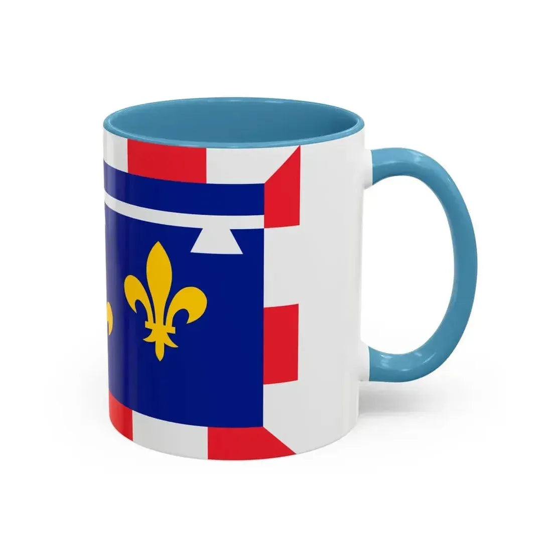 Flag of Centre Val de Loire France 2 - Accent Coffee Mug - Go Mug Yourself