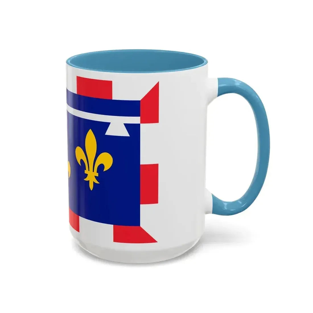 Flag of Centre Val de Loire France 2 - Accent Coffee Mug - Go Mug Yourself