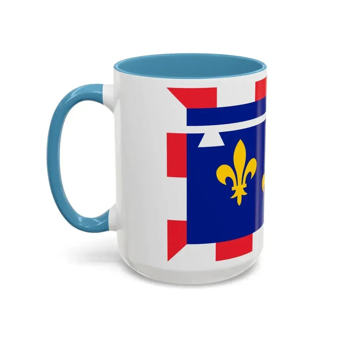 Flag of Centre Val de Loire France 2 - Accent Coffee Mug - Go Mug Yourself
