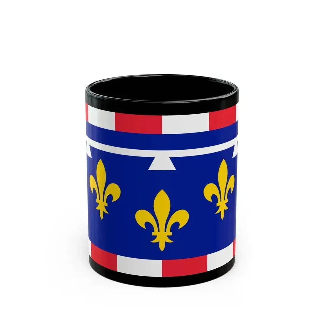Flag of Centre Val de Loire France 2 - Black Coffee Mug 11oz - Go Mug Yourself